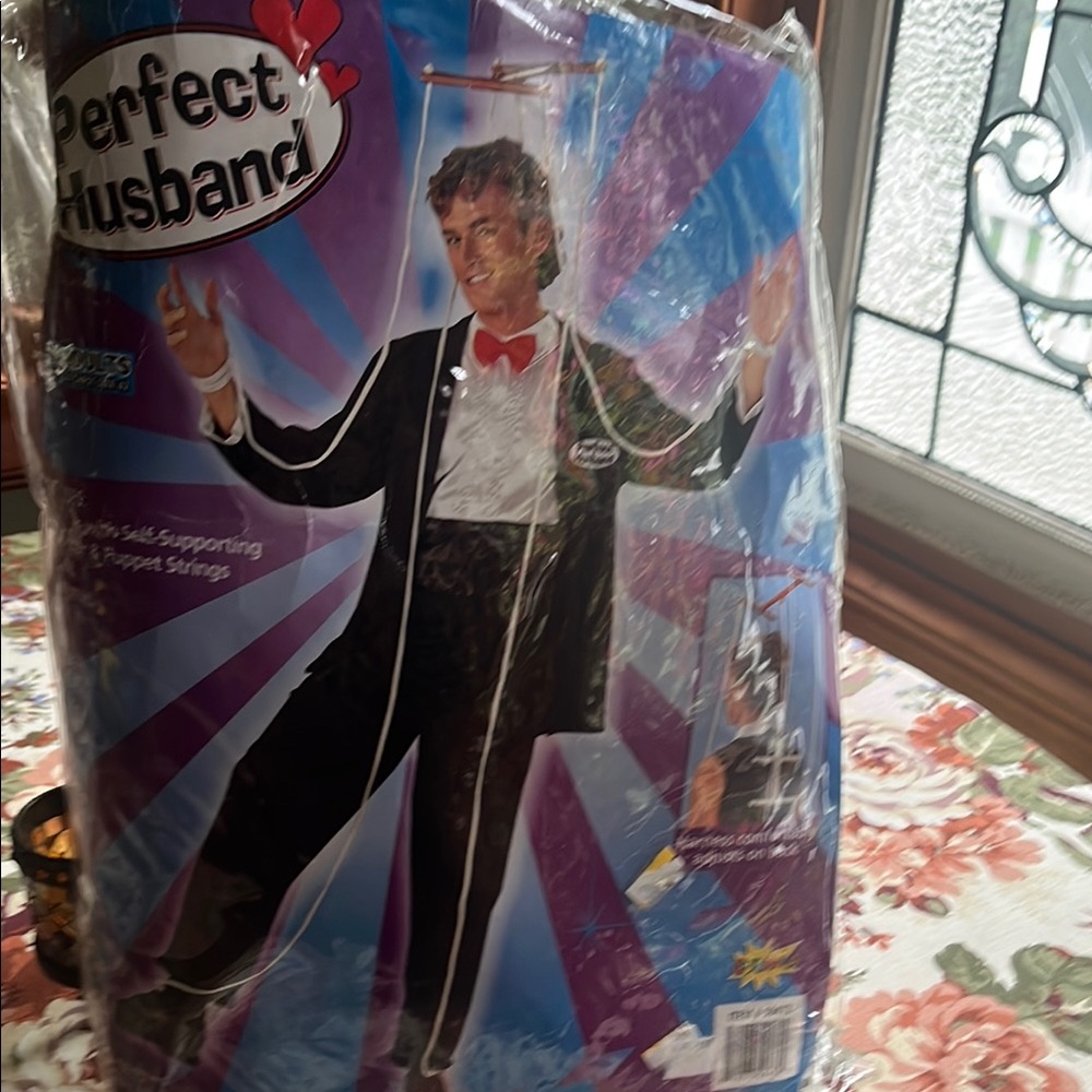 Classic Black Tuxedo Costume with Red Bow Tie